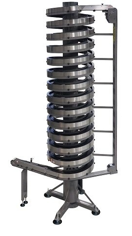 All-purpose spiral conveyor for medium to large products